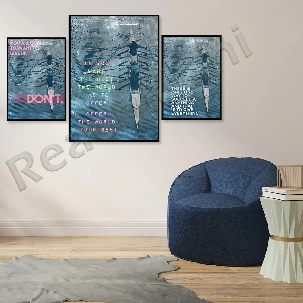 Motif motivasi mendayung janga - Home Decor Quotes On Wall ulasan dan harga