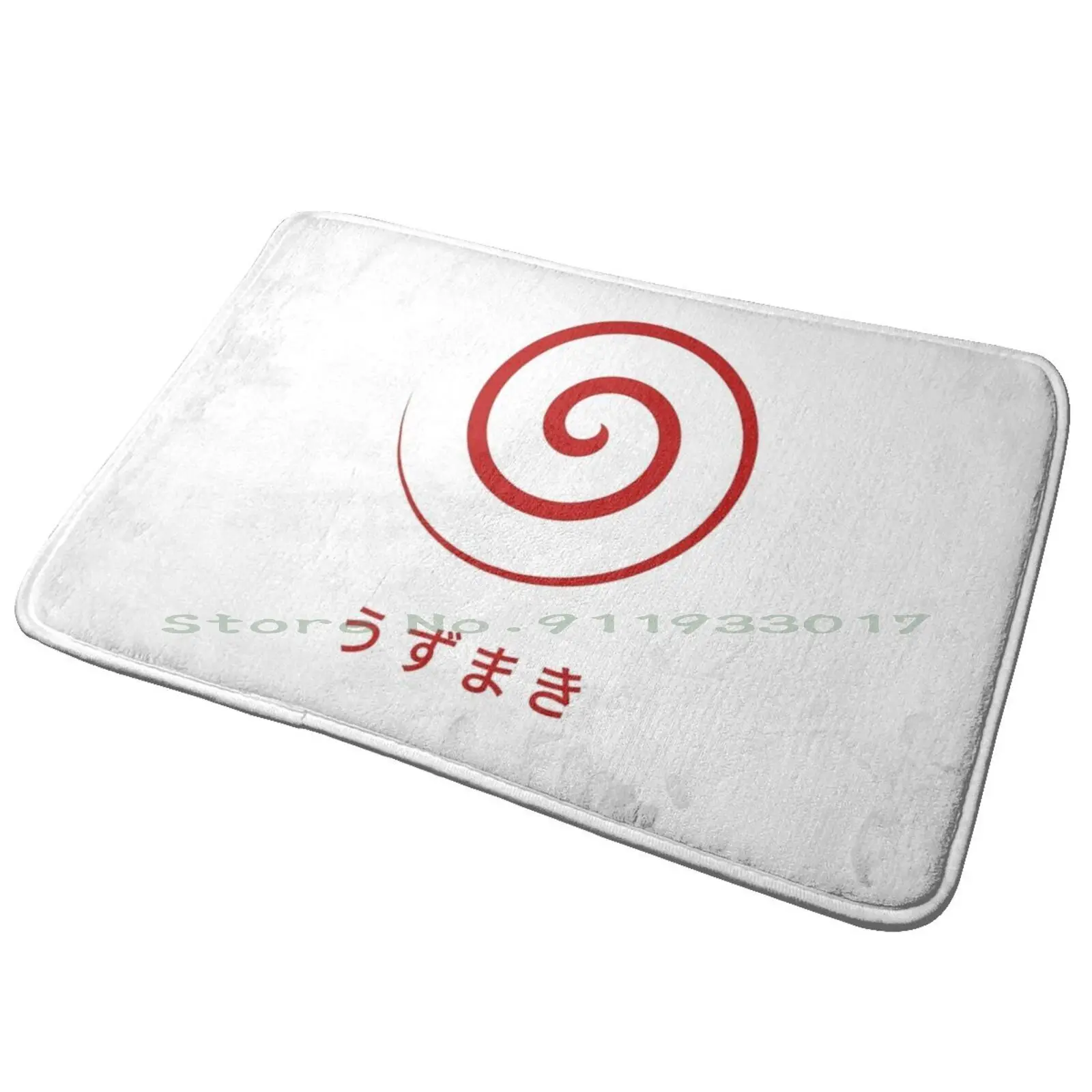 Uzumaki-Spiral Minimalist Design Entrance Door Mat Bath Mat Rug Finepaint Human Shrek Shrek Wazowski Mike Wasowski Wazowsky