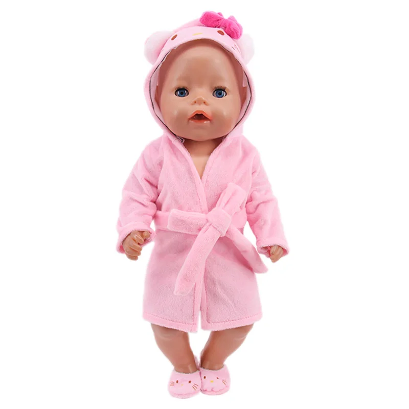 Pop Babykleertjes Kittys Kitten Kat Cartoon Jurk Schoenen Fit 18 Inch Amerikaanse 43 cm Reborn Pasgeboren Baby Pop OG Meisje Speelgoed Pop
