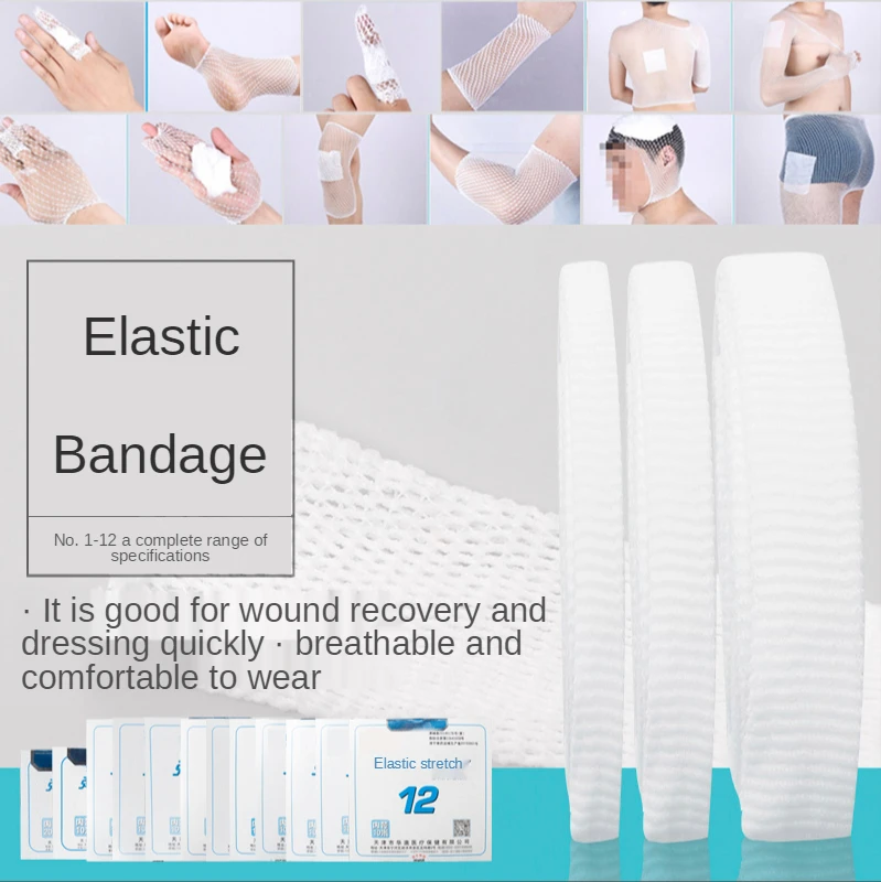 Medical Elastic Mesh Elastic Bandage Emergency Surgical Bandaging Headgear Thigh Ankle Finger Fracture Medical Net Cover