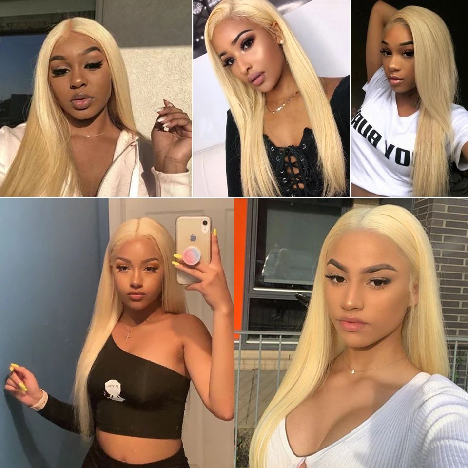 613 Bundles Gerade Menschliches Haar Licht Blonde Bundles Peruanische 6 teile/los Remy Haar Deal Bundles Honig Blonde Extensions für Frauen