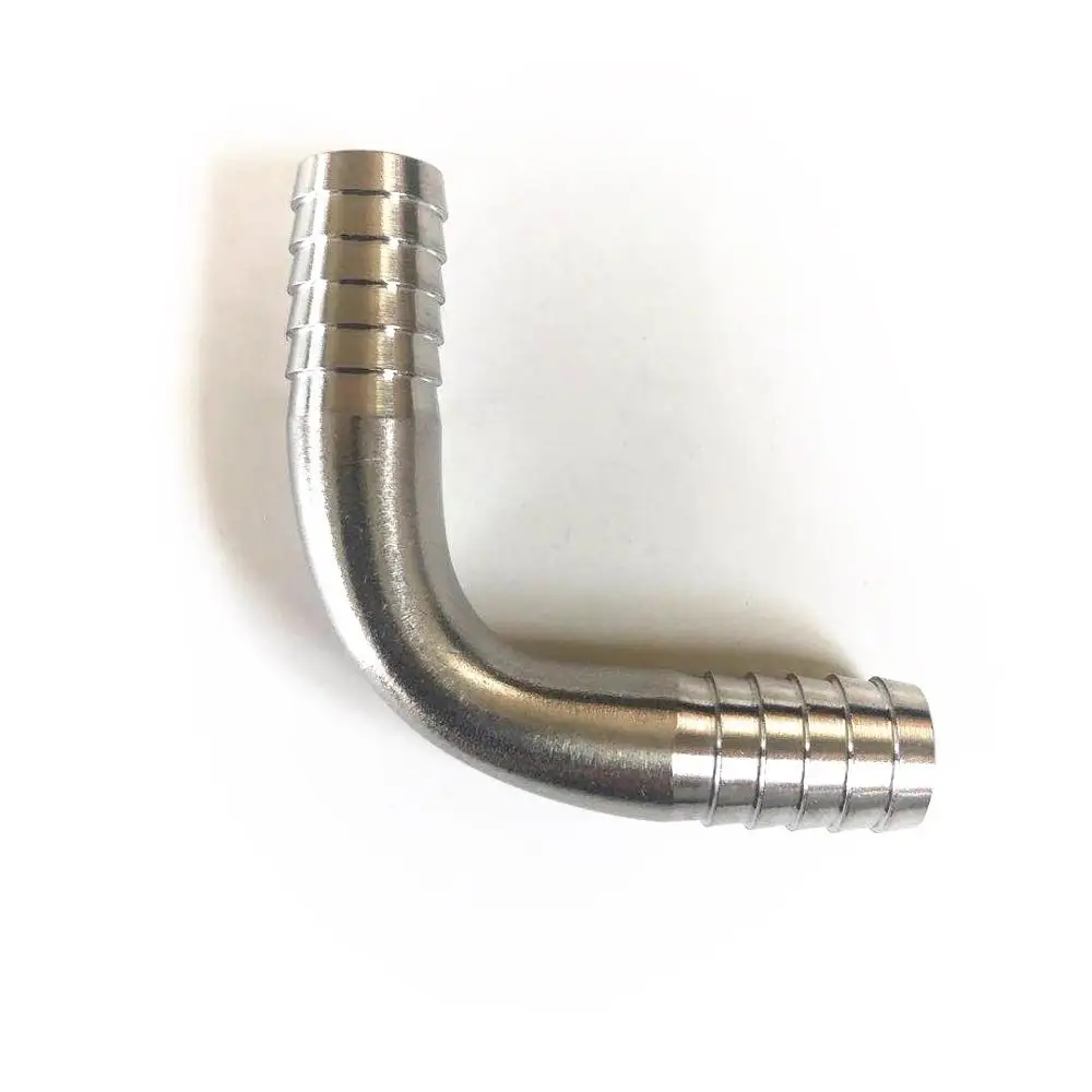 Joint d'angle en forme de L en acier inoxydable 304, adaptateur de raccordement pour tuyau de bière brassage à domicile, matériau de qualité alimentaire standard américain
