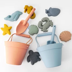 Baby Shower Gifts Outdoor Beach Baby Toys Food Grade Chewing Teether Toy Fashionable Healthy Shovel Sand Children's Products