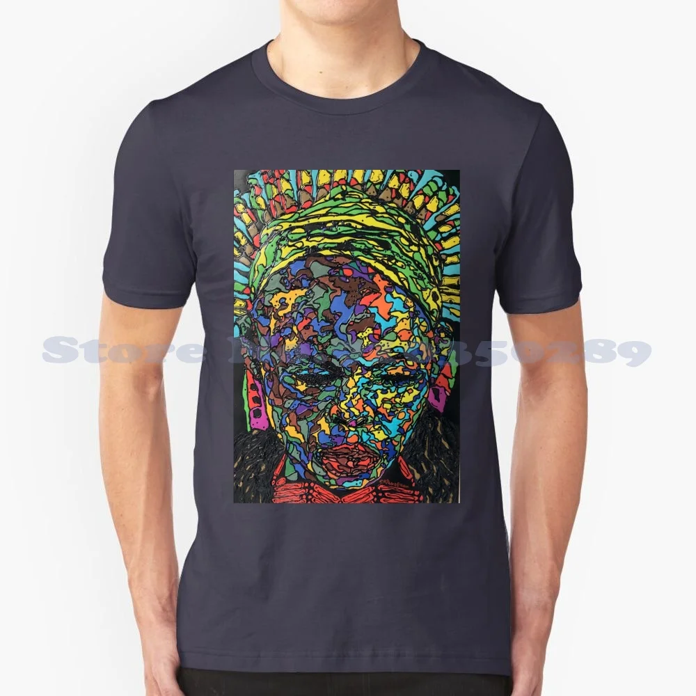 Black Venus 100% Cotton T-Shirt Expressionist Painting