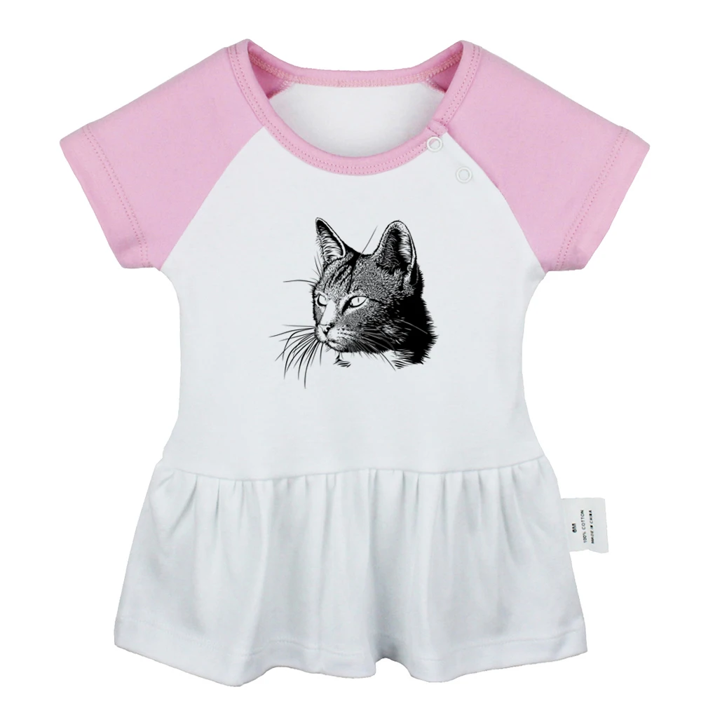 

Cat You Are Amazing Don't Touch Me Prairie Wolf Design Newborn Baby Girls Dresses Toddler Infant Cotton Clothes