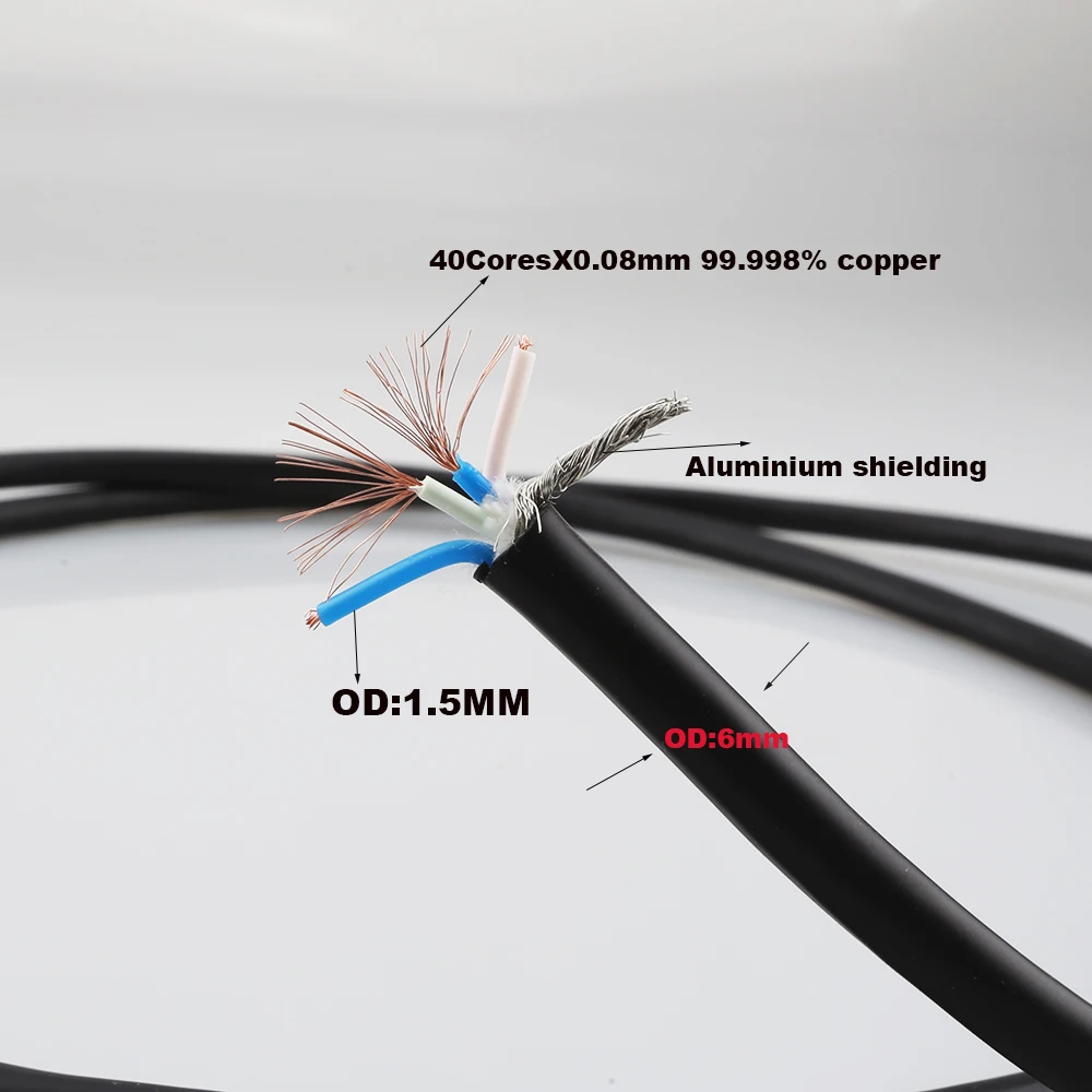 

Audiocrast A53 4 Core signal Cable Audio Surround hifi interconnect Wire XLR/RCA cable