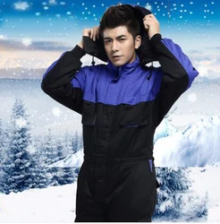 Men Work Coveralls Winter Warm Windproof Cotton Overalls Outdoor Fishing  Jumpsuit Cold Storage Working Clothes