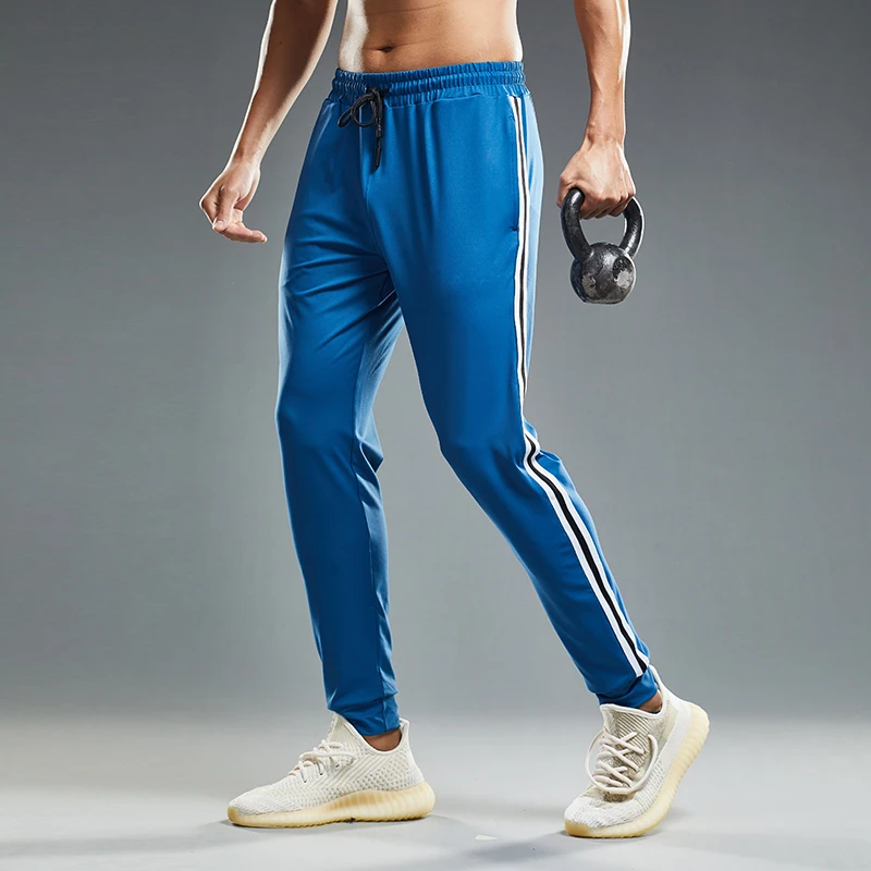 Pantaloni sportivi da jogging da uomo a righe elastiche termoretraibili Pantaloni sportivi da fitness per allenamento all\'aperto casual Pantaloni da