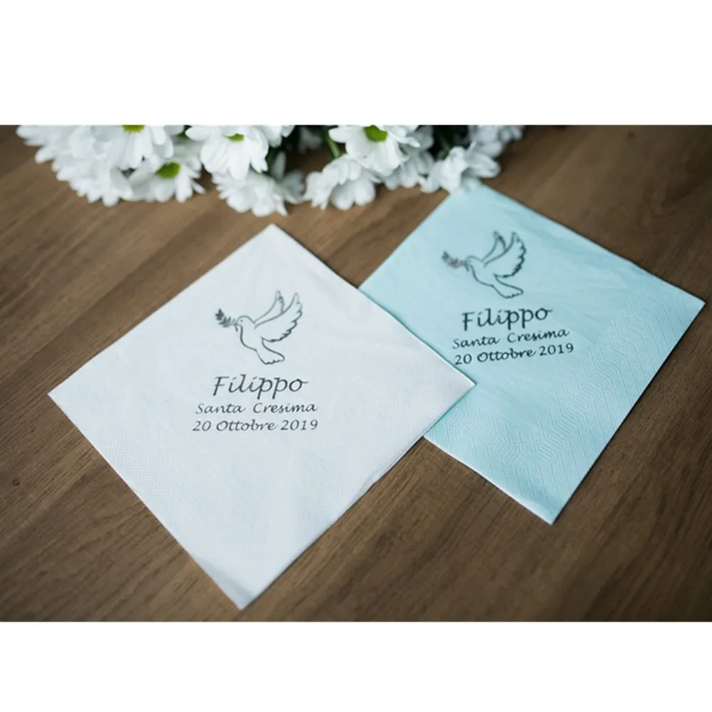 Custom Bedruckte Servietten,  Napkins, Dove, Kommunion, Servietten, cutom  Konfirmation, Communion, Confirmation napkins,