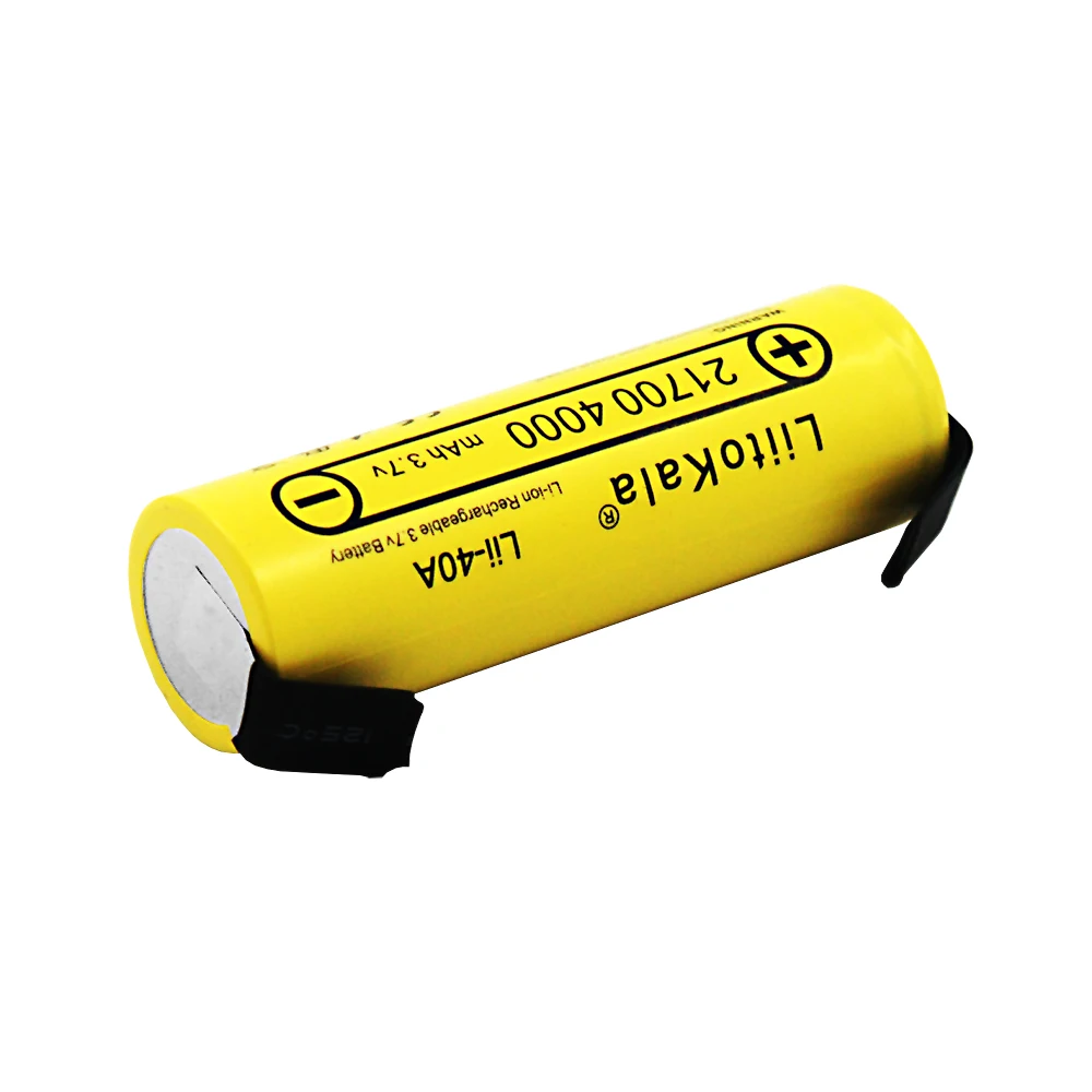 Novo 2020 liitokala Lii-40A 21700 4000 mah li-ni bateria 3.7 v 40a para alta descarga mod/kit 3.7 v 15a potência + diy nicke
