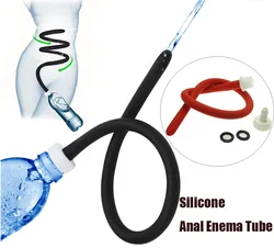 Unisex Anal Enema Tube Vaginal Wash Rectal Cleaning Shower Bidet Hose Douche Nozzle Pipe Butt Plug Anal Treatment Sex Products