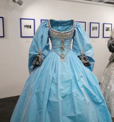 Vestido de baile de princesa de piel de burro azul, quinceañera, cuentas de satén, talla grande, 16, trajes de tintorería, 2020