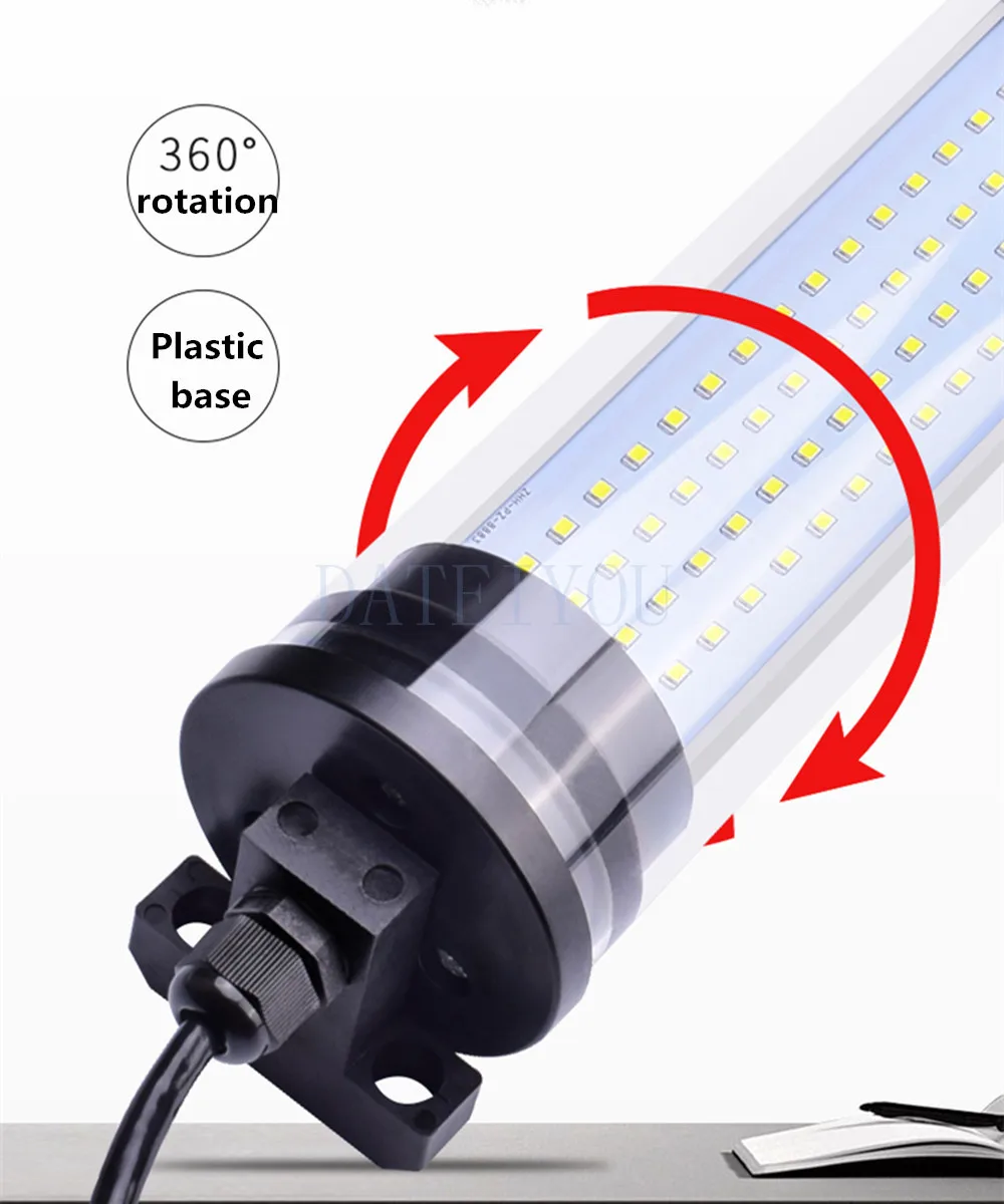 LED Maschine Werkzeug Arbeits Lampe CNC Drehmaschine Beleuchtung Lampe Typ Leuchtstofflampe IP66 Wasserdichte Öl Beweis Wasserdichte 24V36VDC 220V