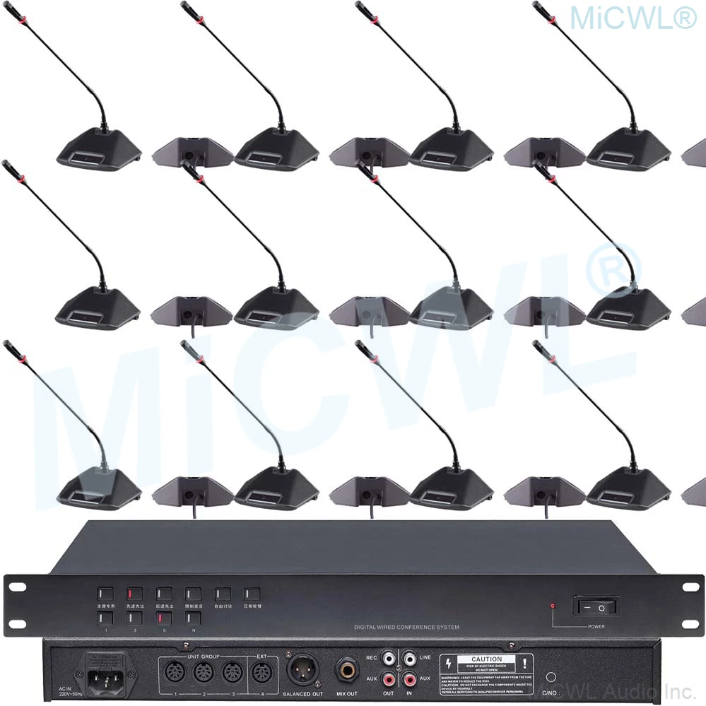 

CCS600 Pro Conference Desktop Gooseneck Microphone Built-in speaker System Meeting Solutions President Delegate MiCWL A350M-A05