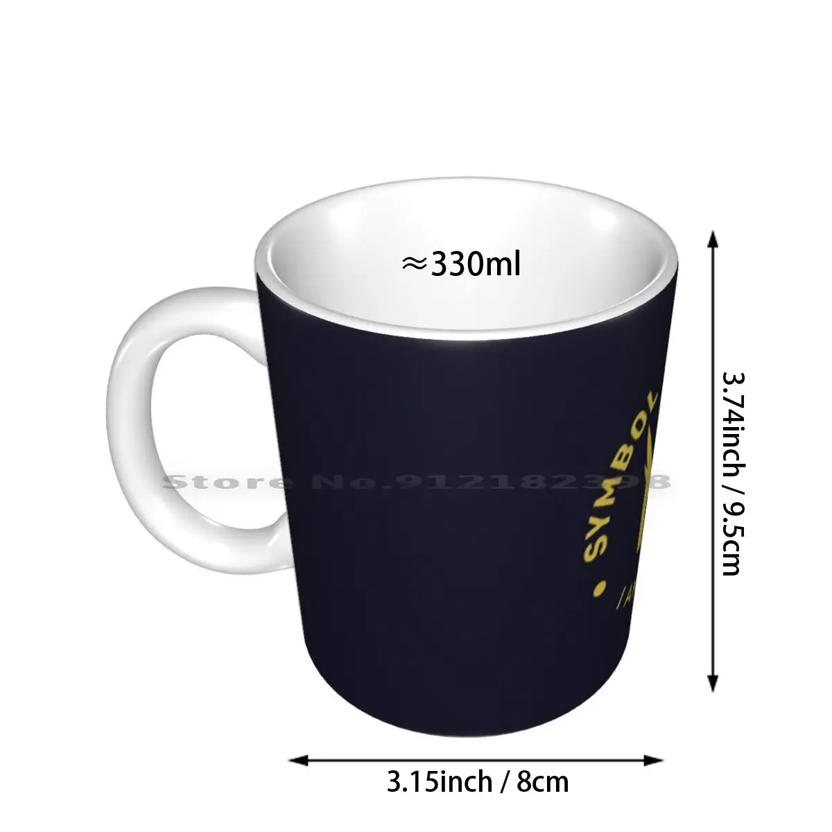 Symbol Of Peace-All Might Ceramic Mugs Coffee Cups Milk Tea Mug All Might Boku No Hero Academia Bnha Circular Circle Symbol Of