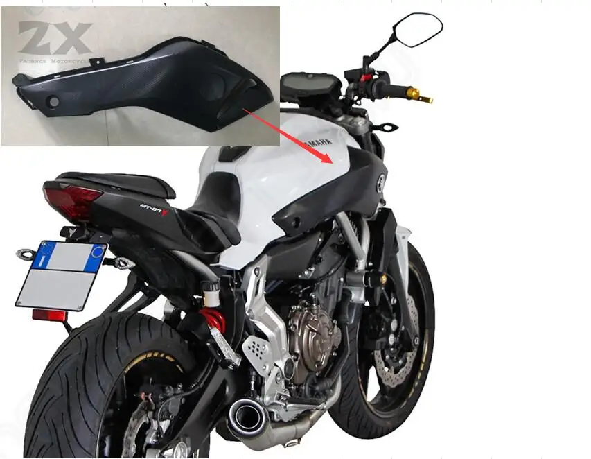 

Front Tank Side Cover For Yamaha FZ-07 MT-07 Motorcycle ABS Injection Kit FZ07 MT07 2014 2015 2016 Matte Black Carbon Face