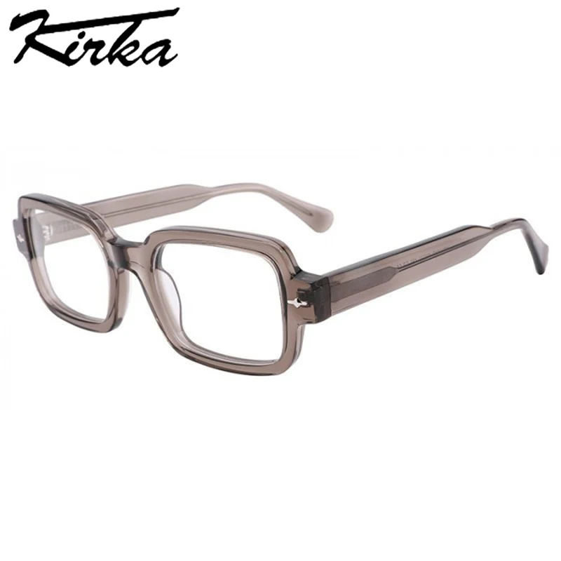 

Kirka Clear Frame Blue Light Glasses Frames for Men Wide Glasses Frames Woman Man Eyeglasses Prescription Fashion Man Glasses