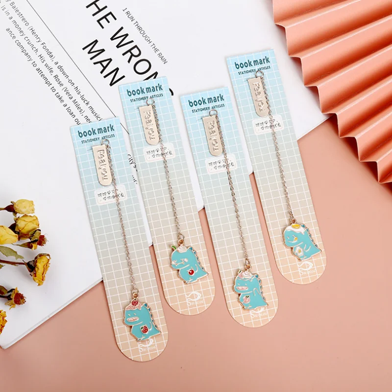 ไดโนเสาร์บุ๊คมาร์ค Creative ประณีตคลาสสิก Mini รูปแบบศิลปะ Book Mark หน้าโฟลเดอร์ Marker Office เครื่องเขียนโรงเรียน