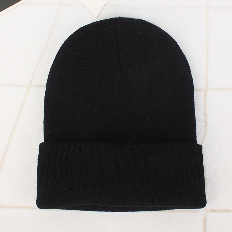 Neue Winter Gestrickte Hut für Jungen Mädchen Frauen Männer Unisex Warme Outdoor Herbst Häkeln Kinder Mützen Einfarbig Baby Mütze – Detail 9