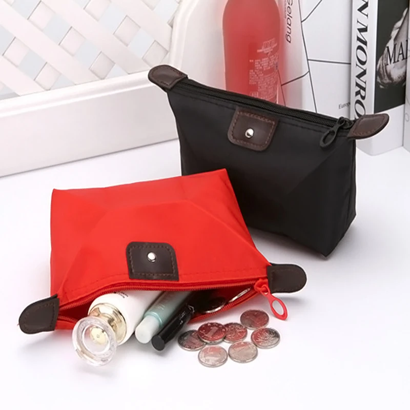 New Convenient and cute cosmetic bag, nylon dumpling cosmetic bag, waterproof storage toilet bag