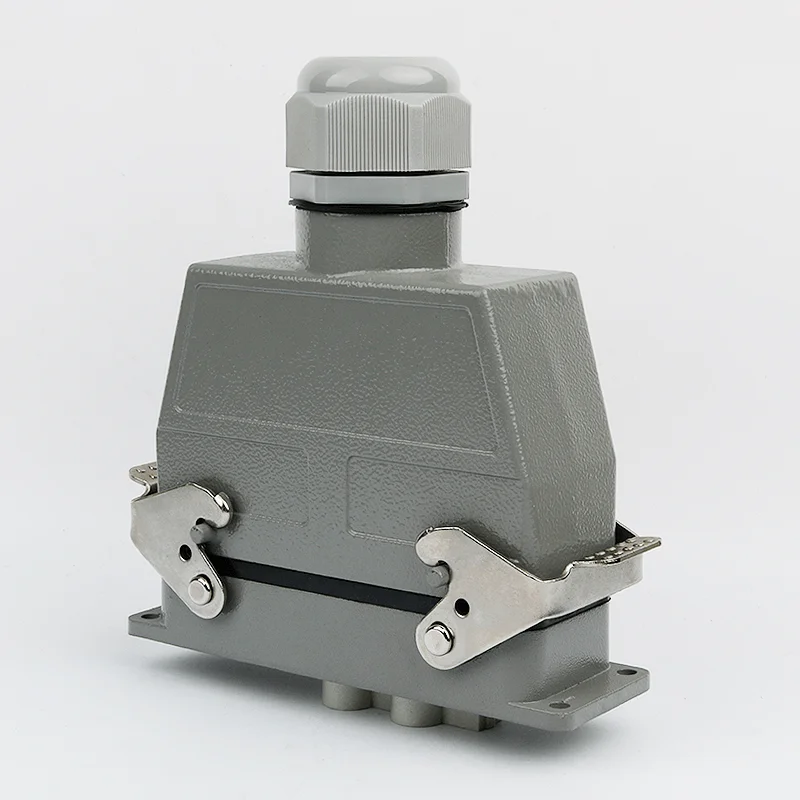 Heavy duty linker 12 core rectangular aviation plug socket hdc-hk-4 / 8-012 industrial waterproof plug 80A