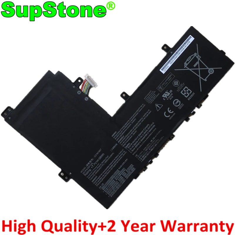 SupStone C21N1807 Laptop Battery For Asus Chromebook C223NA,For VivoBook E12 E203NA 0B200-03040000 2ICP4/59/134 0B200-03960000