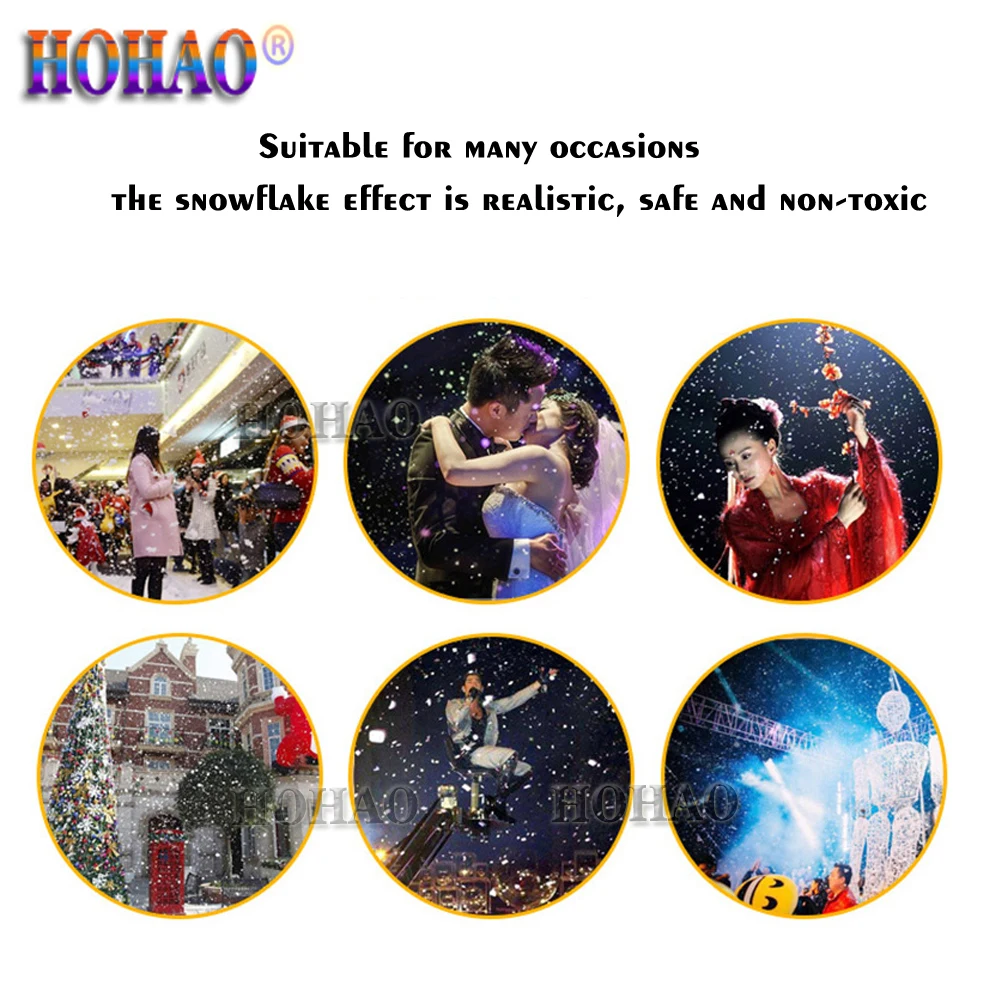 0 Duty 2022 New Year Christmas Stage Light 2kw Moving Head Snow Machine Special Effect For TV Show Wedding Performance Culb