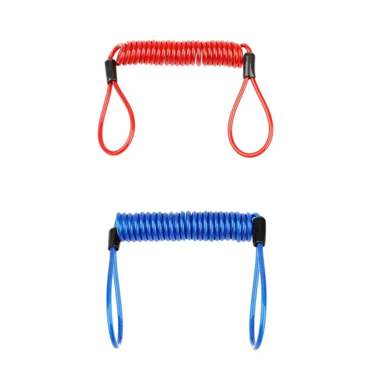 2 Pack Heavy Duty Scuba Diving Lanyard Spring Coil Rope Dive Accessories