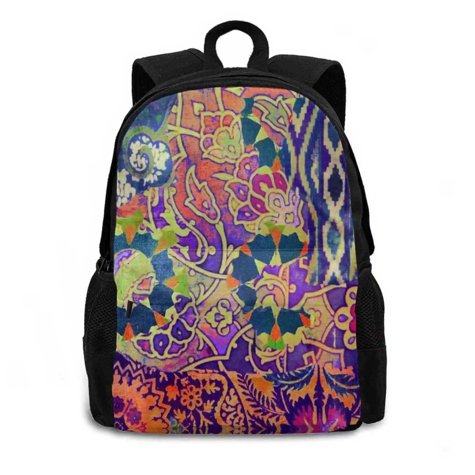 Tracy / Poetic Wanderlust : Revelation Women Men Teens Laptop Travel School Bags Tracy Color Pattern Texture Rad Dorm Room