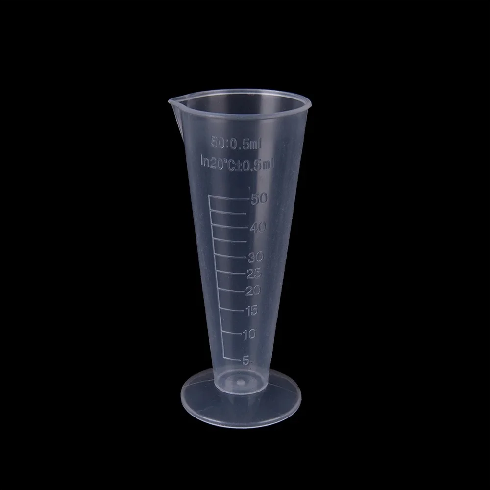 50ml 100mL Plastic Measuring Cup Laboratory Beaker Graduated Cup Kitchen Baking Supplies Measurement Mixing Cup Tool Lab Supply