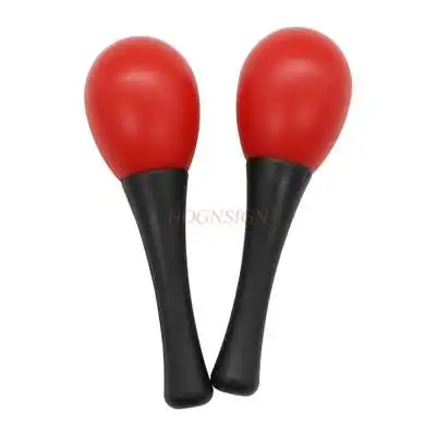 Baby small sand hammer red ball rattle newborn baby hand grip listening vision training red toy small rattle