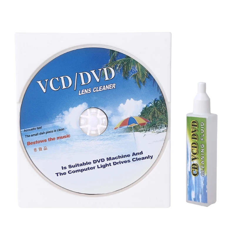 R9CB VCD DVD Player Lens Cleaner Dust Dirt Removal Cleaning Fluids Disc Restore Kit Vinyl Records Care Supplies