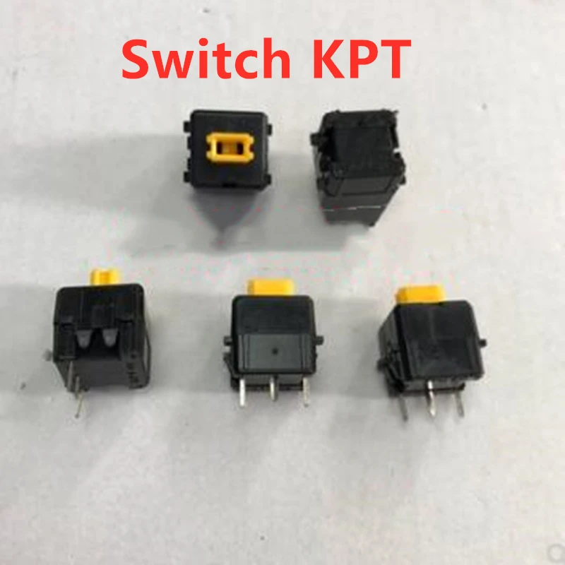 50 Keyboard switch KPT three-pin self-resetting key switch tact switch yellow