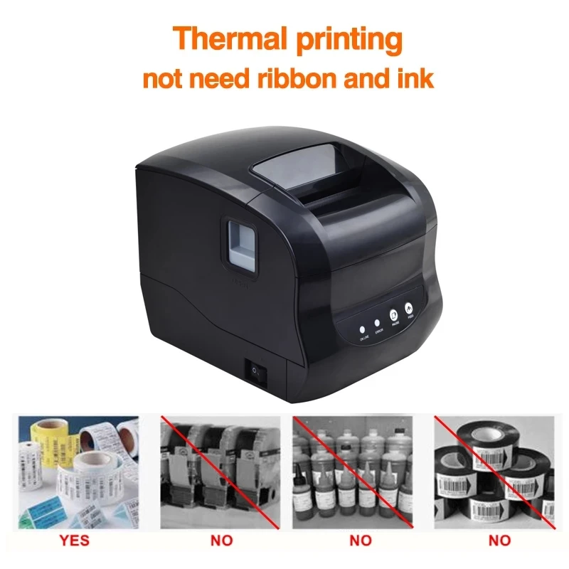 XP365B Smartphone Thermal Printer Label Thermal Printer Label 20-80MM Printing Size Bluetooth Barcode Printer