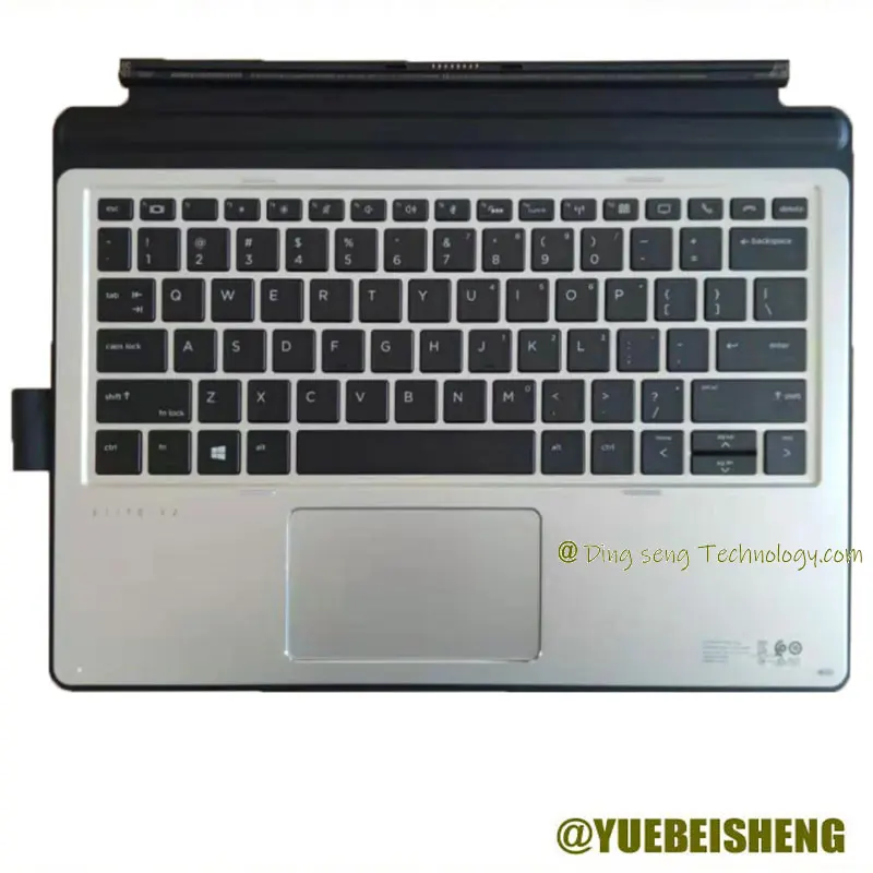 

YUEBEISHENG New for HP Elite x2 1011 G1 1012 G2 Palmrest US Keyboard Upper cover Touchpad