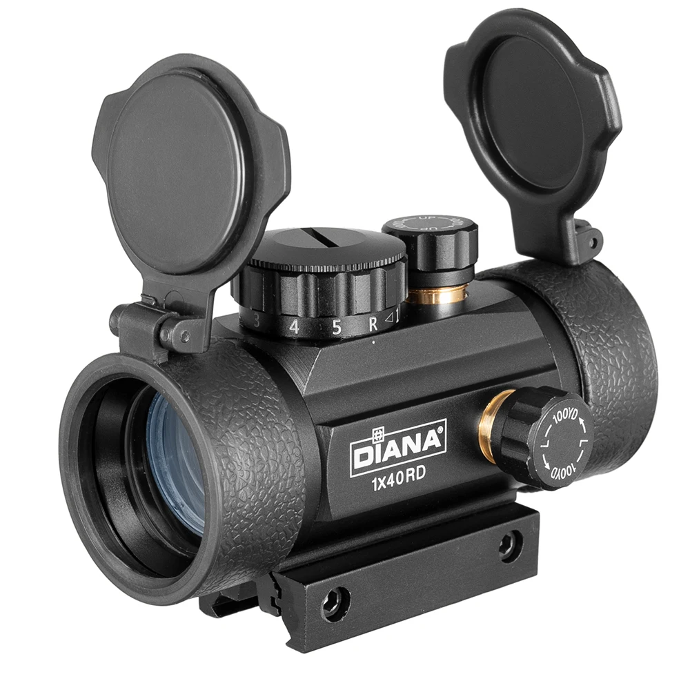 DIANA 3X44 Green Red Dot Sight Scope Tactical Optics Riflescope Fit 11/20mm Rail Rifle Scopes for Hunting