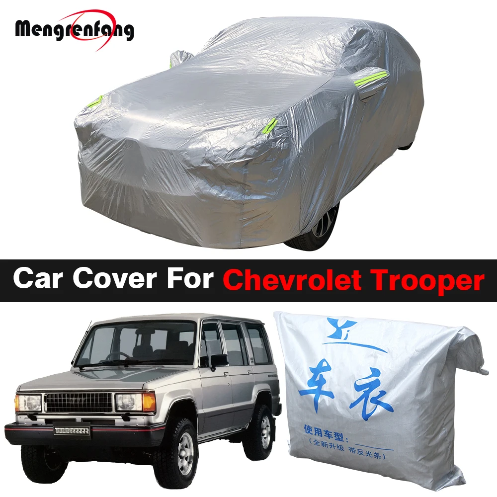 

Full Car Cover For Chevrolet Trooper SUV Outdoor Anti-UV Sun Shade Snow Rain Wind Protection Cover Dustproof