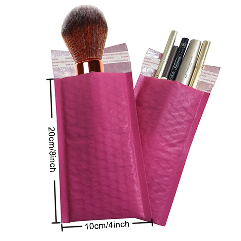 10PCS #0000 10x20cm Rosa Poly Blase Mailer Gepolsterte Umschläge 4x8inch Selbst dichtung mailing Tasche Blase Umschlag Verschiffen umschläge