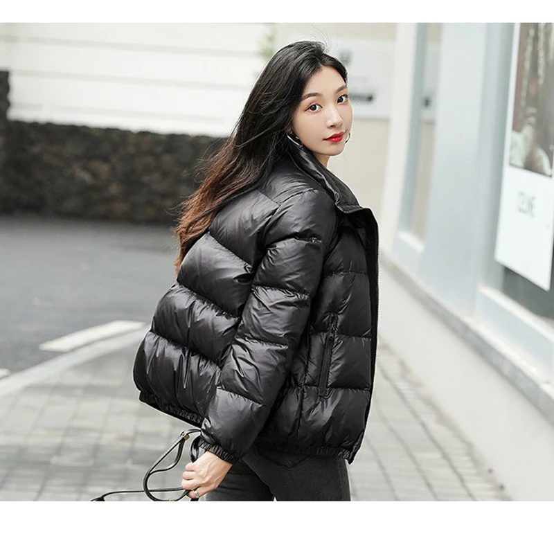 Down jacket 2024 new short Stylish and warm Autumn And Winter Oversized black coat