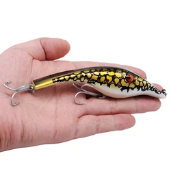 1pcs 14cm 41.8g 큰 연필 미끼 낚시 유혹 Isca 인공 하드 크랭크 베이트 Wobblers 2/0 # 트레블 훅 파이크 Peche 태클