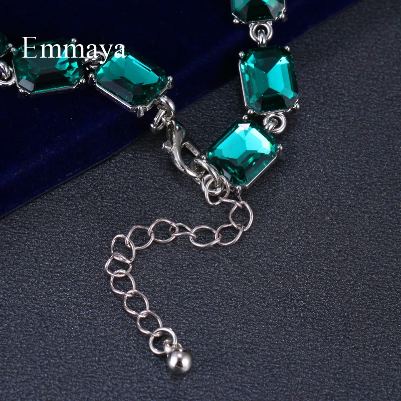 EMMAYA Fascinating Jewelry For Women Mysterious Green Color Cubic Stone Bracelet In Fahsion Party Dress-up First Choice