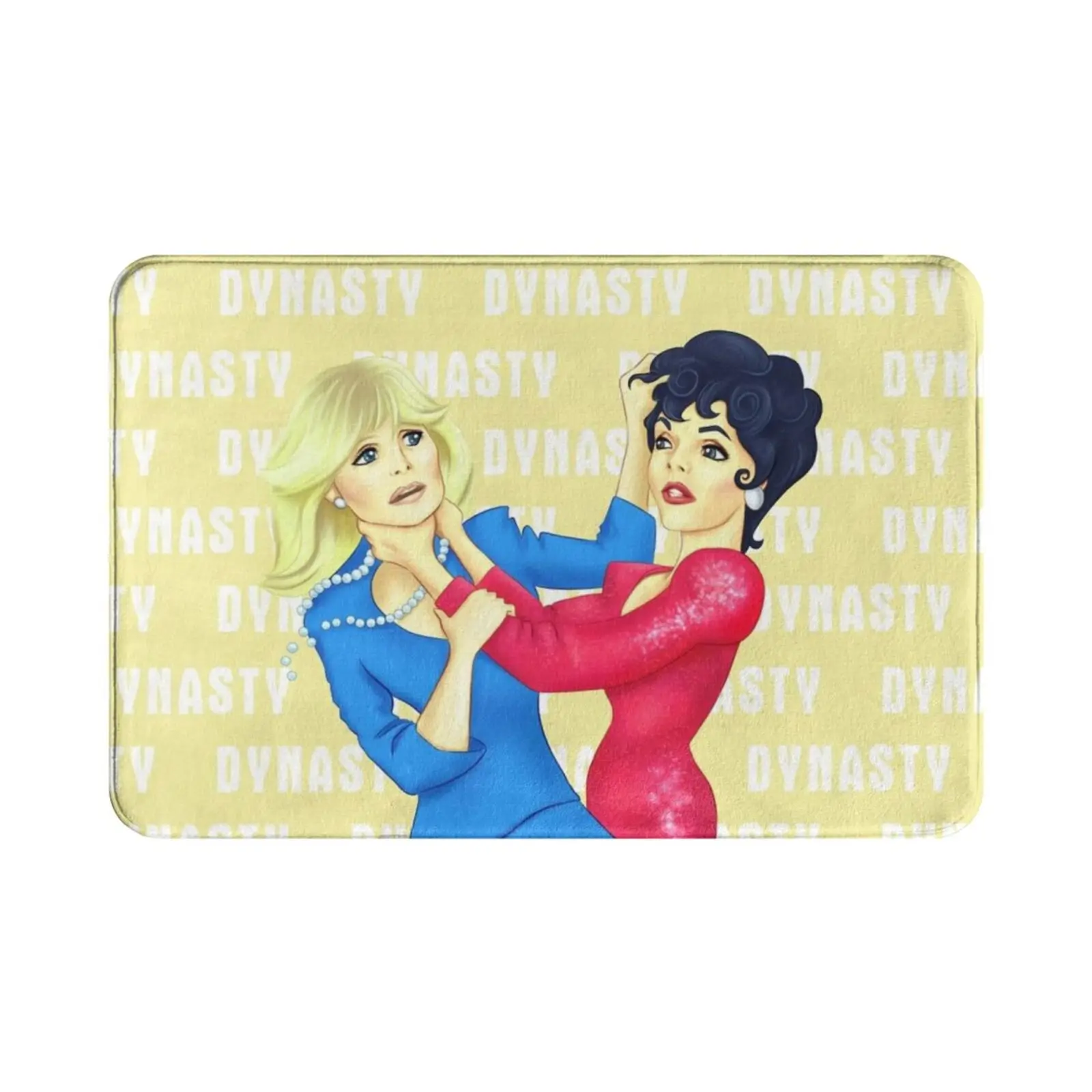 Dynasty , Alexis And Krystle Fight ( Cat Fight ) Carpet Mat Rug Cushion Soft Non-Slip Dynasty Tv Show Alexis Krystle