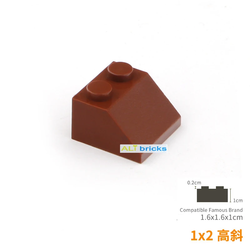 20pcsMOC 3039 Roof Tile 2x2 DIY Enlighten Building Block Compatible Slope 45 2*2 Thick Figure Educational Assemble Particles Toy