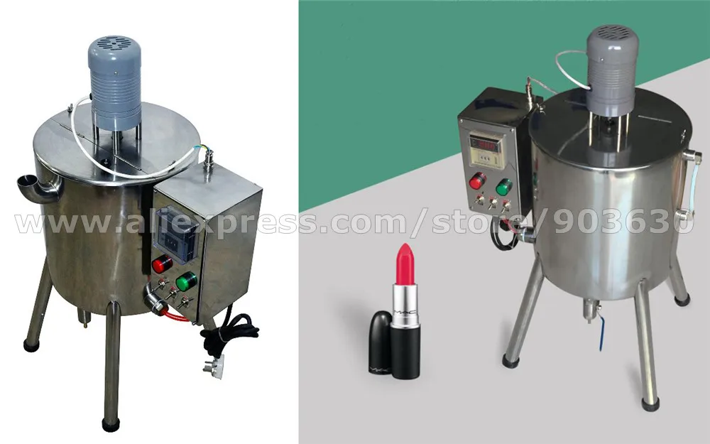 Lip Gloss Filling Machine Lipstick lip balm Candle Heating Mixing Equipment Packing  cosmetic Cream Chocolates Soap Filler 15L