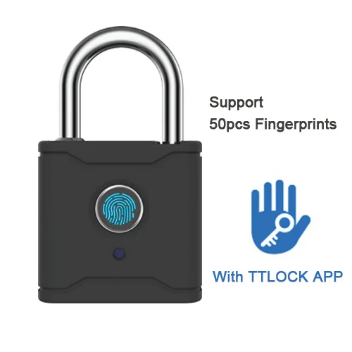 Portable Smart Fingerprint Lock Electric Biometric  Lock USB Rechargeable IP65 Waterproof TT LOCK app replaceable silicone cover