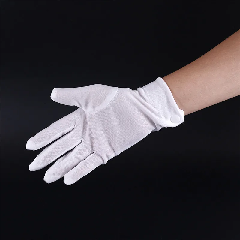 1Pair Cotton White 23*8cm Inspection Work Gloves For Coin, Jewelry, Silver Inspection
