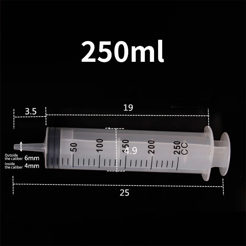 Syringe 500 Ml Large Capacity Syringe Reusable Pump Measuring 1m Tube Pet Feeding Ink Car Liquid Oil Glue Applicator