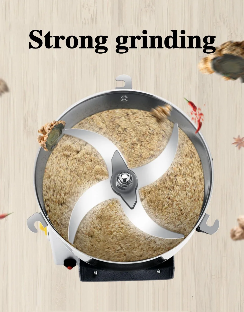 2500G Hause Medizin Mehl Brecher Trockenen Lebensmittel Mühle Schleifen Maschine Gristmill Körner Kaffee Andere Trockene Lebensmittel Haushalt – Detail 2