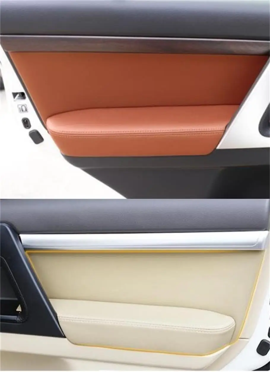 For Toyota Land Cruiser 200 LC200 (2008-2019) Microfiber Door Panel Armrest Leather Protective Covercar accessories interior