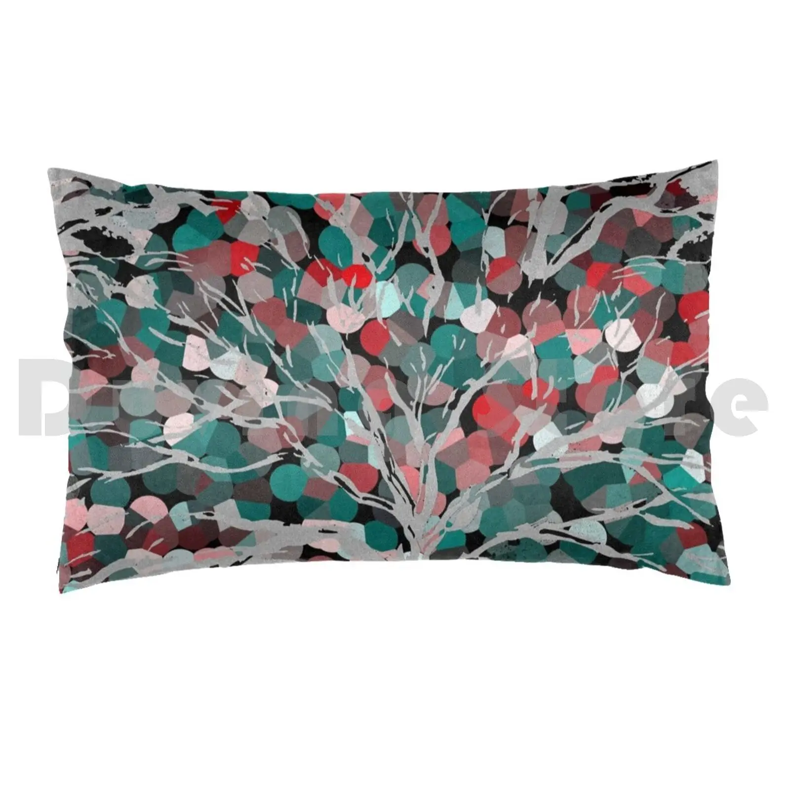 Crystal Blossom Pillow Case DIY 50*70 Pattern The Mind Mood Abstract Mystery Glitch Psychedelia Light